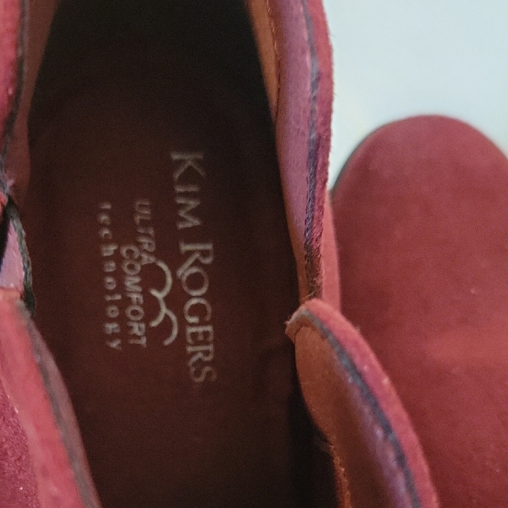 Kim Rogers Women's Burgundy Ankle Booties NWT Size- 9 - Picture 6 of 10
